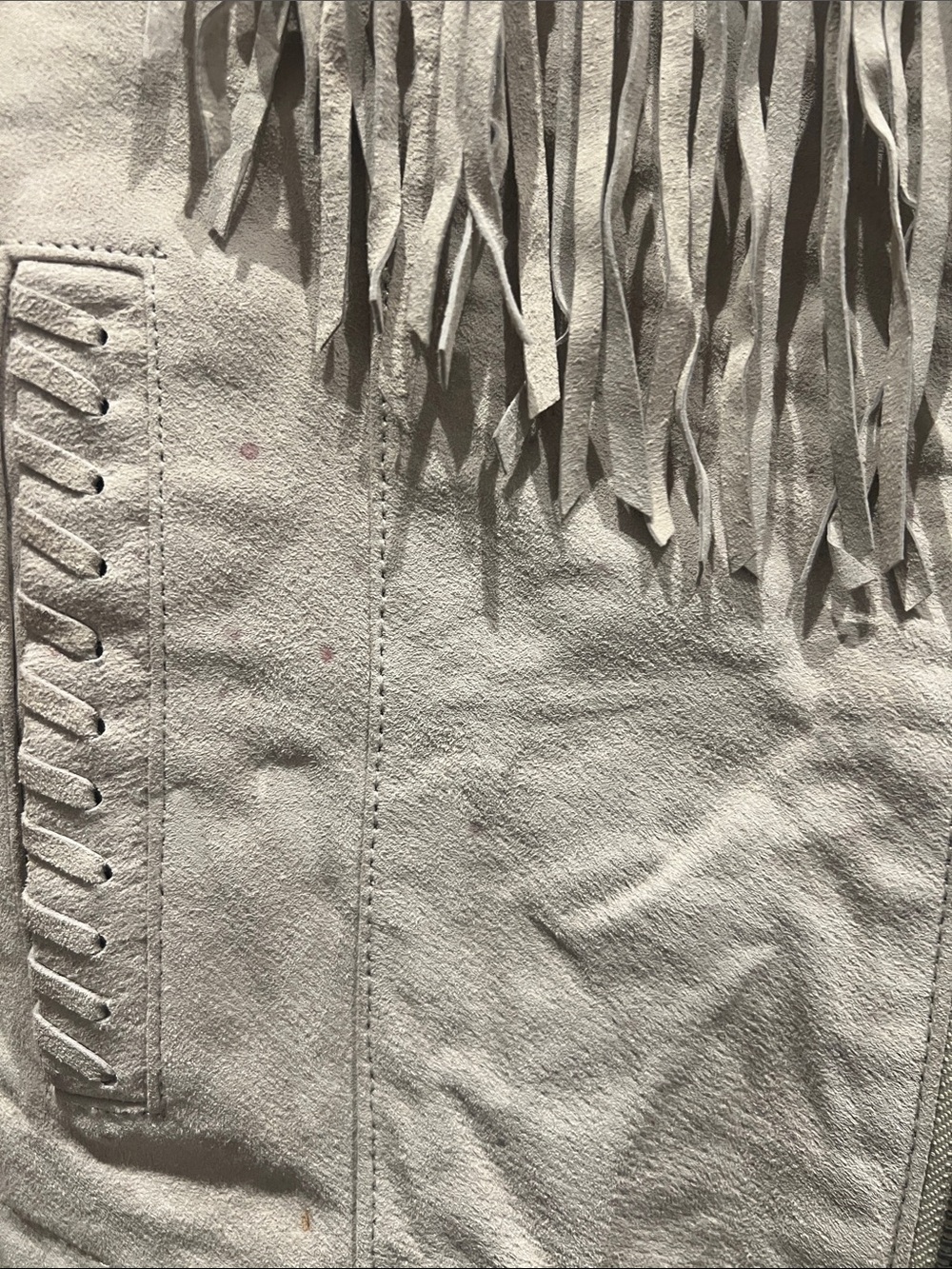 Womens Suède Fringe Jacket Medium - Picture 6 of 11